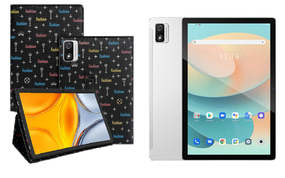 Чехол-подставка CRAYTON для Blackview Tab 12, 12 Pro – стиль, защита и ручная сборка, цвет Фэшн черный