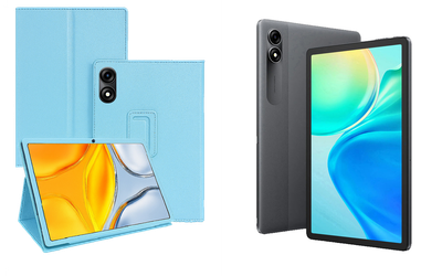 Чехол-подставка CRAYTON для Blackview Tab 90 – стиль, защита и ручная сборка, цвет Голубой