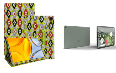 Чехол-подставка CRAYTON для Google Pixel Tablet 2023 – стиль, защита и ручная сборка, цвет Камни