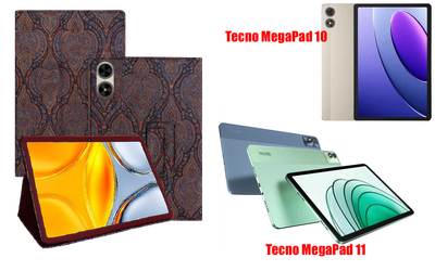 Чехол-подставка CRAYTON для Tecno MegaPad 10, MegaPad 11 – стиль, защита и ручная сборка, цвет Пестрый