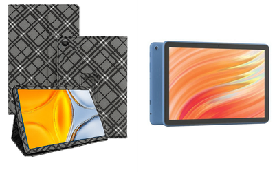Чехол-подставка CRAYTON для Amazon Fire HD 10 (13th gen) – стиль, защита и ручная сборка, цвет Клетка