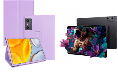 Чехол-подставка CRAYTON для ZTE Nubia Pad 3D – стиль, защита и ручная сборка, цвет Фиолетовый