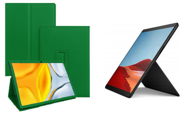 Чехол-подставка CRAYTON для Microsoft Surface Pro X – стиль, защита и ручная сборка, цвет Зеленый тм