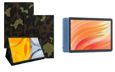 Чехол-подставка CRAYTON для Amazon Fire HD 10 (13th gen) – стиль, защита и ручная сборка, цвет Хаки тм