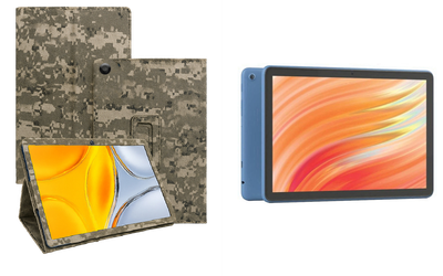 Чехол-подставка CRAYTON для Amazon Fire HD 10 (13th gen) – стиль, защита и ручная сборка, цвет Пиксель М14