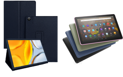Чехол-подставка CRAYTON для Amazon Fire HD 10 (11th gen. 2021) – стиль, защита и ручная сборка, цвет Синий тм
