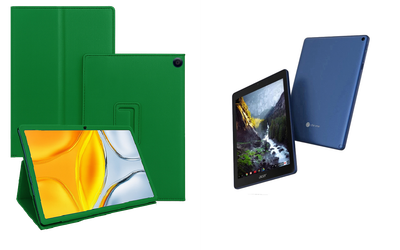 Чехол-подставка CRAYTON для Acer Chromebook Tab 10 – стиль, защита и ручная сборка, цвет Зеленый тм