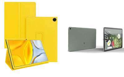 Чехол-подставка CRAYTON для Google Pixel Tablet 2023 – стиль, защита и ручная сборка, цвет Жёлтый