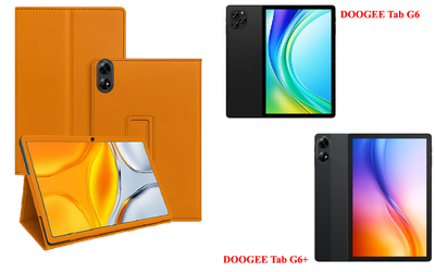Чохол-підставка CRAYTON для DOOGEE Tab G6, DOOGEE Tab G6+ – стиль, захист і ручна збірка, колір Помаранчевий