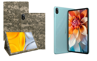 Чехол-подставка CRAYTON для Blackview Tab 18 – стиль, защита и ручная сборка, цвет Пиксель М14