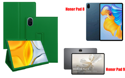 Чехол-подставка CRAYTON для Honor Pad 8, Honor Pad 9 – стиль, защита и ручная сборка, цвет Зеленый тм
