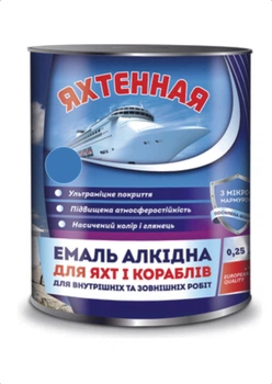 Краска эмаль на основе алкидной смолы ПФ-167 голубая (2,8 кг)