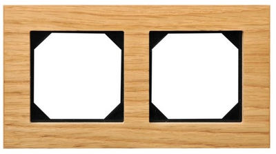Рамка подвійна Liregus Epsilon Oak Wood (K14-245-02 E/OW)