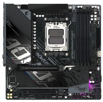 Материнська плата GIGABYTE X870M AORUS ELITE WIFI7 (X870M AORUS ELITE WIFI7) (Socket AM5, AMD X870, Micro-ATX)