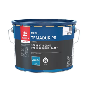 Полиуретановая полуматовая краска для металла Tikkurila Temadur 20 TVL основа 2.25л