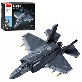 Конструктор военный самолет, 35,3*16,5см, 1:44, фигурка, 705дет, M38-B1361