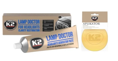 Набір для полірування фар (паста + губка-аплікатор) K2 Lamp Doctor
