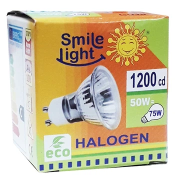 Галогенна лампа SLH50E 50Вт 230В GU10 2700K Smile light