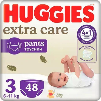 Підгузки-трусики Huggies Extra Care Pants розмір 3 (6-11 кг), 48 шт