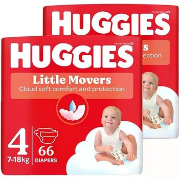 Підгузки Huggies Little Movers Mega розмір 4 (7-18 кг), 132 шт