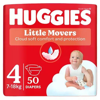 Підгузки Huggies Little Movers Mega розмір 4 (7-18 кг), 50 шт