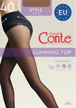 Жіночі колготи Conte Style 40 ден розмір 4 колір натуральний