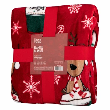 Плед Ardesto Flannel 160х200см, веселые олени (ART0117PB)
