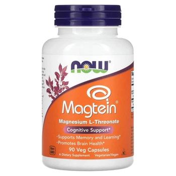 Магній L-треонат NOW Foods Magtein 90 капсул