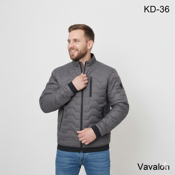 Демисезонная мужская куртка Vavalon KD-36 56 серая