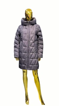 Куртка женская Snow Owl межсезонная удлиненная стеганная 25А 302 XL черничный