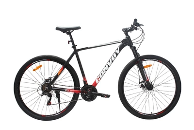Велосипед CrossBike CONVOY 29" 21" Чорний-Червоний