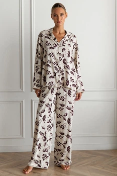 Пижама Forli Пижамный костюм с брюками c кружевом Gina XS/S Бежевый VS0075-28-69_XS/S