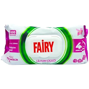 Влажные салфетки для уборки с ароматом лилии Fairy 100 шт (2471)