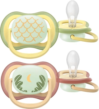 Пустышки Philips AVENT Ultra Air Ночная 0-6 месяцев 2 шт (SCF376/27)
