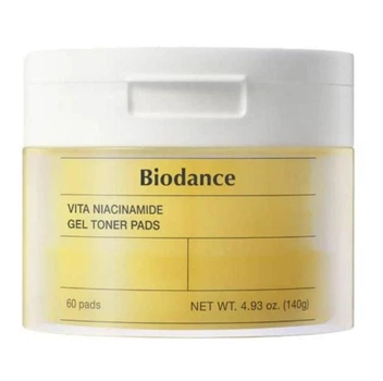 Зволожуючі гелеві тонер-пади з ніацинамідом Biodance Vita Niacinamide Gel Toner Pads, 60 шт