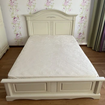 Простынь на резинке 160х200 молочная Велюр Colorful Home VP5