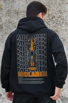 Чоловіче Утеплене Зіп Худі На Флісі Зіпер З Принтом Mclaren Kane Black S/M (8055834)