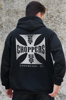 Чоловіче Утеплене Зіп Худі На Флісі Зіпер З Принтом Choppers Kane Black S/M (8055794)