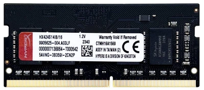 Оперативная память Kingston HyperX SODIMM DDR4 16Gb 2400Mhz (HX424S14IB/16)
