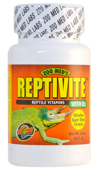 Добавка ZooMed ReptiVite с витамином D3, A36-2E для рептилий и амфибий, 57 г