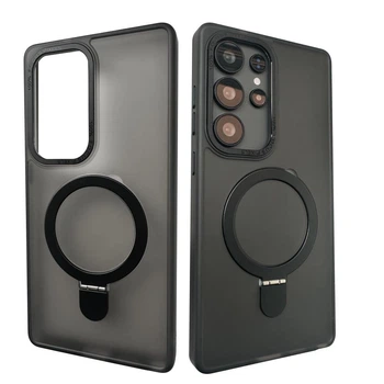 Чохол для Samsung Galaxy S24 Ultra Fruct Back Stand Case with Magsafe Матовий Black