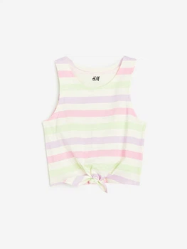 Майка H&M 128см кремовий, рожевий 25099529151