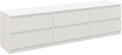 Комод MEBLIBUD LINE на 6 ящиків 210 х 45 х 56 см Білий (2201985500013)