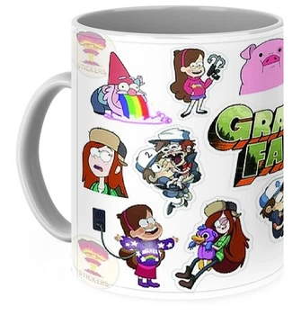Кружка Гравити Фолз Gravity Falls мультифандом керамика, белого цвета 330мл.