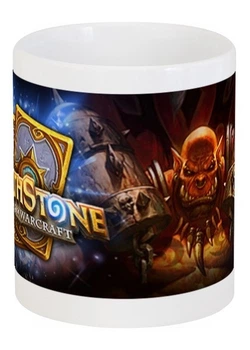 Кружка Воин Гаррош Адский Крик Heroes of Warcraft керамика, белого цвета 330мл.