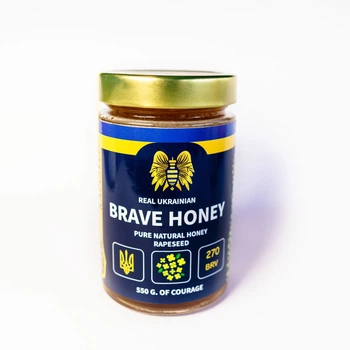 Мед Brave honey Ріпаковий 550 г