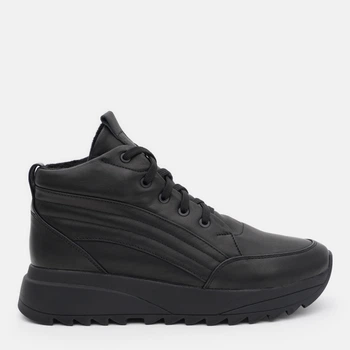 Жіночі зимові черевики шкіряні низькі Ashoes 9560200 37 24 см Чорні (ROZ6501006046)