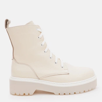 Жіночі демісезонні берці шкіряні високі Ashoes 788/4 9400 38 24.5 см Бежеві (ROZ6501006052)