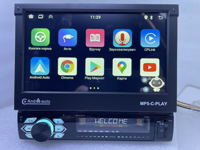 Магнитола Pioneer 7188А 4/64GB GPS 1DIN с Bluetooth с выездным IPS экраном 7" Автомагнитола