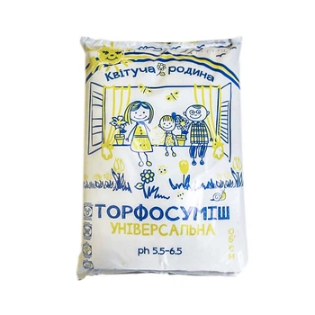 Торфосмесь Квітуча Родина универсальная 6 л